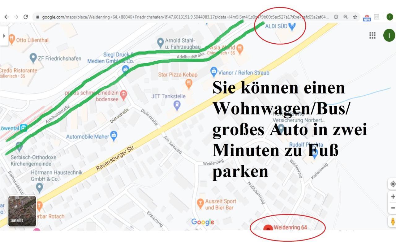 4-Zimmer Kinderfreundliche Ferienwohnung Friedrichshafen Ngoại thất bức ảnh